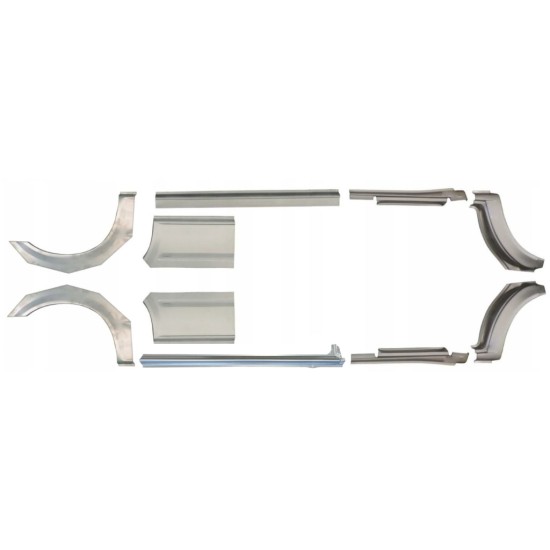 Reparaturblech Schweller + Kotflügel hinten für Ford Transit 2000-2013 / Links+Rechts / Satz 10630