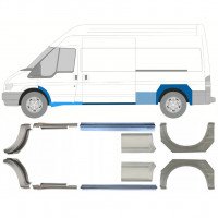 FORD TRANSIT 2000-2013 LANG RADLAUF REPARATURBLECH + SCHWELLER REPARATURBLECH / RECHTS + LINKS / SATZ