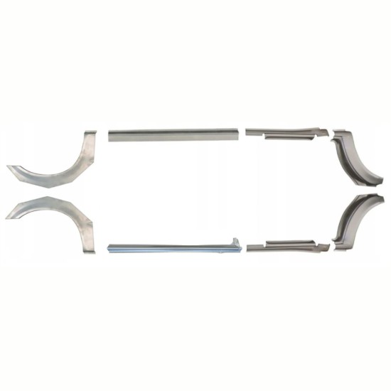 Reparaturblech Schweller + Kotflügel hinten für Ford Transit 2000-2013 / Satz 9693