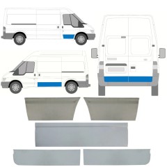 Reparaturblech Tür für Ford Transit 2000-2013 / Links+Rechts / Satz 11389