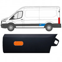 FORD TRANSIT 2014- LANG HINTEN KOTFLÜGEL SEITENLEISTE MIT HECKLEUCHTE / LINKS