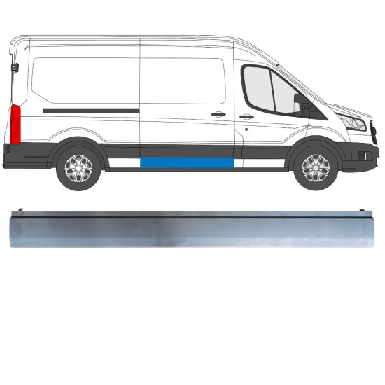 Reparaturblech Schiebetür für Ford Transit 2014- / Rechts 14920