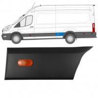 FORD TRANSIT 2014- LANG HINTEN KOTFLÜGEL SEITENLEISTE MIT HECKLEUCHTE / LINKS