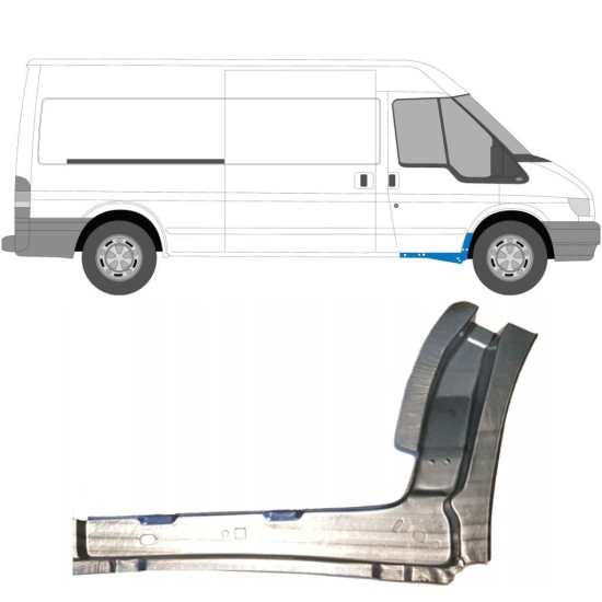 Reparaturblech Innen-Schweller für Ford Transit 2000-2013 / Rechts 11907