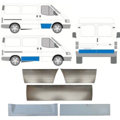 Reparaturblech Tür für Ford Transit 1986-2000 / Links+Rechts / Satz 11395