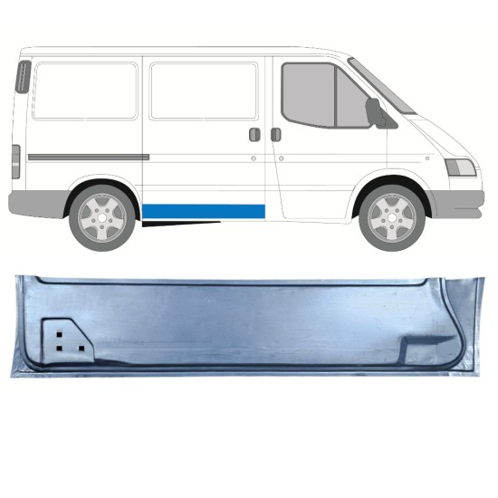 Reparaturblech innere Schiebetür für Ford Transit 1986-2000 / Rechts 16021