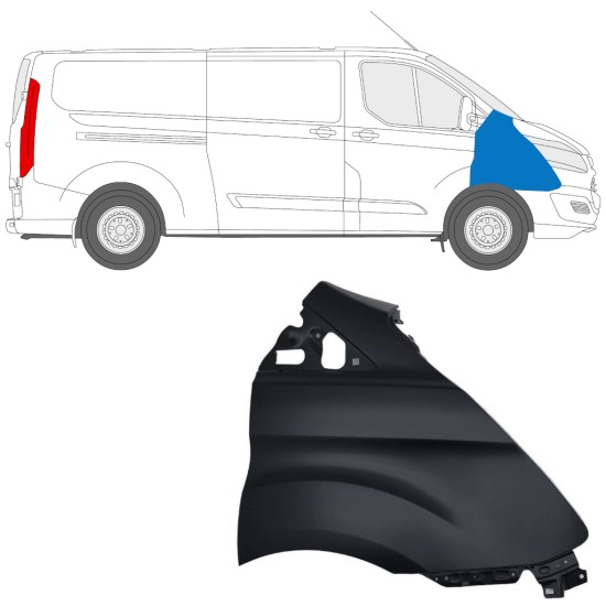 Vorne Kotflügel für Ford Transit Custom 2013-2017 / Rechts 17095