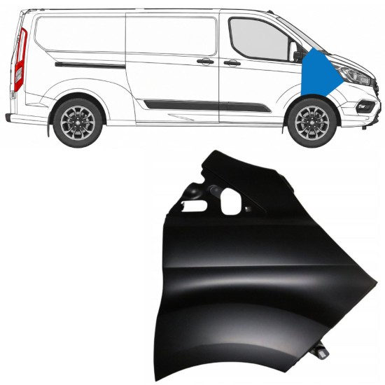 Vorne Kotflügel für Ford Transit Custom 2017-2021 / Rechts 17098