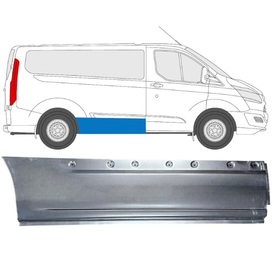 Reparaturblech Seite für Ford Transit Custom 2013- / Rechts 15973