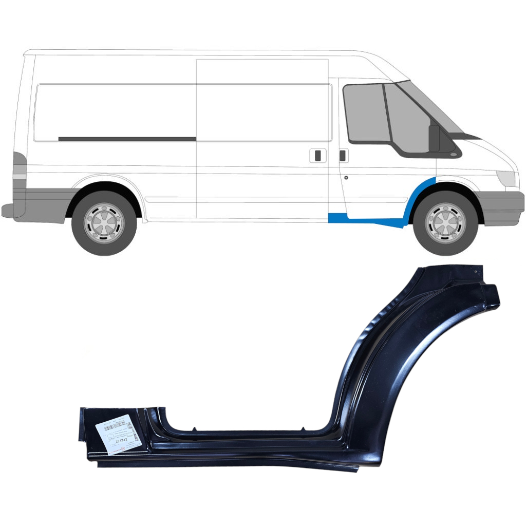 Paar Für Ford Transit Connect 2003-2015 2x Schweller Reparaturblech