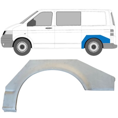 Reparaturblech Kotflügel hinten für Volkswagen Transporter T5 2003-2015 / Links 14763