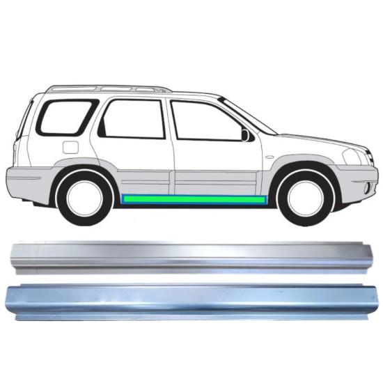 Reparaturblech Schweller + Innen-Schweller für Mazda Tribute 2001-2008 / Links = Rechts (symmetrisch) 15598