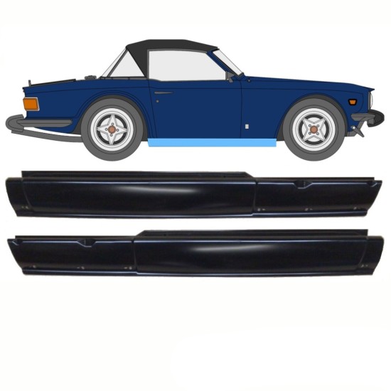 Voll schweller für Triumph TR6 1969-1976 / Links+Rechts / Satz 10762