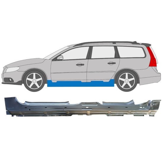Voll schweller für Volvo V70 2007-2016 / Links 16275