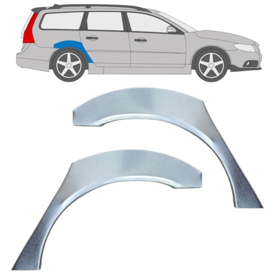 Reparaturblech Kotflügel hinten für Volvo V70 2007-2016 / Links+Rechts / Satz 17216