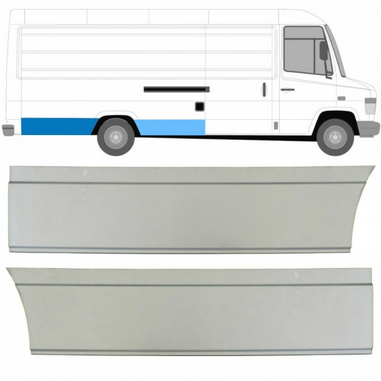 Reparaturblech Kotflügel hinten für Mercedes Vario 1996- / Rechts / Satz 8545