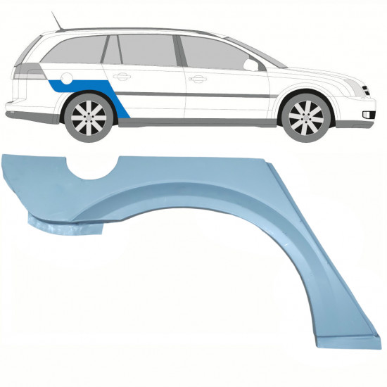 OPEL VECTRA 2002-2009 KOMBI RADLAUF REPARATURBLECH / RECHTS