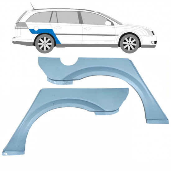 OPEL VECTRA 2002-2009 RADLAUF REPARATURBLECH / SATZ