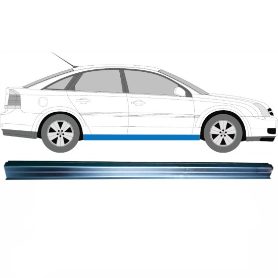 Reparaturblech unterer Schweller für Opel Vectra C 2002-2009 / Links = Rechts (symmetrisch) 16097