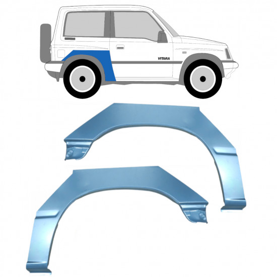 SUZUKI VITARA 1988-1998 RADLAUF REPARATURBLECH / SATZ