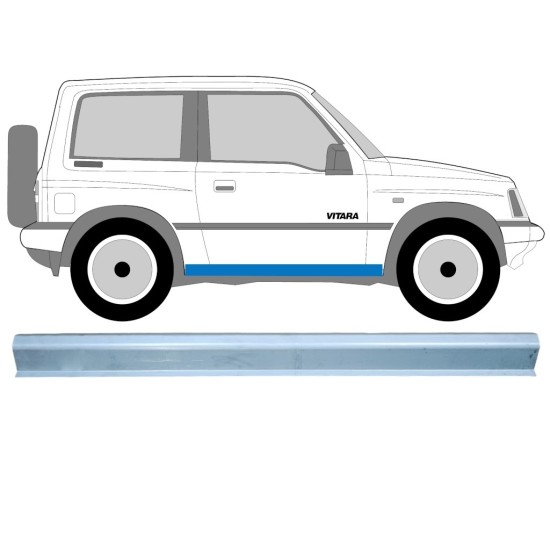 Reparaturblech Schweller für Suzuki Vitara 1988-1998 / Links = Rechts (symmetrisch) 15124