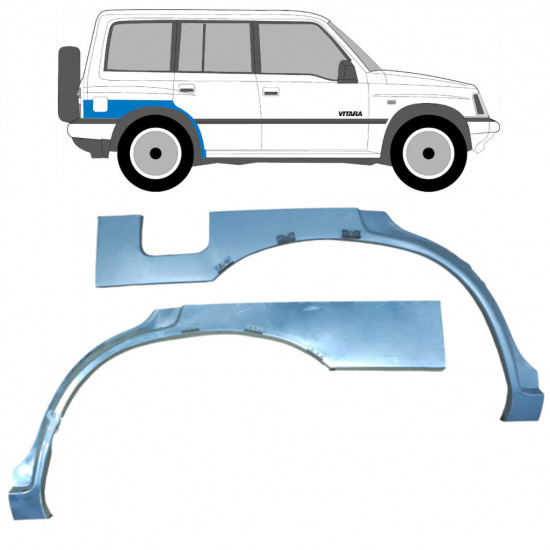 SUZUKI VITARA 1996-2003 RADLAUF REPARATURBLECH / SATZ