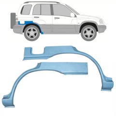 Reparaturblech Kotflügel hinten für Suzuki Grand Vitara 1997-2005 / Links+Rechts / Satz 11227