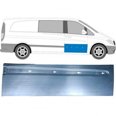 Reparaturblech vordere Tür für Mercedes Vito W639 2003-2014 / Rechts 12911