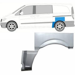 Reparaturblech Kotflügel hinten für Mercedes Vito W639 2003-2014 / Links / Satz 9278