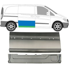 Reparaturblech für Schiebetür, außen unten für Mercedes Vito W639 2003-2014 / Rechts / Satz 9647