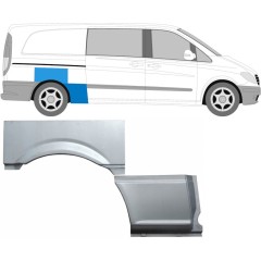 Reparaturblech Kotflügel hinten für Mercedes Vito W639 2003-2014 / Rechts / Satz 9275