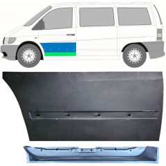 Reparaturblech innen + außen vorderer Tür für Mercedes Vito I W638 1996-2003 / Links / Satz 12015