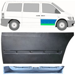 Reparaturblech innen + außen vorderer Tür für Mercedes Vito I W638 1996-2003 / Rechts / Satz 12014