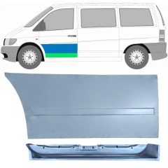Reparaturblech innen + außen vorderer Tür für Mercedes Vito I W638 1996-2003 / Links / Satz 12017