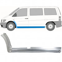 MERCEDES VITO 1996-2003 VORNE RADLAUF REPARATURBLECH + SCHWELLER REPARATURBLECH / LINKS