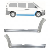 MERCEDES VITO 1996-2003 VORNE RADLAUF REPARATURBLECH + SCHWELLER REPARATURBLECH / LINKS + RECHTS