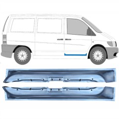 Reparaturblech innere vordere Tür für Mercedes Vito I W638 1996-2003 / Links+Rechts / Satz 10433