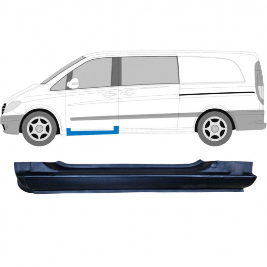 MERCEDES VITO 2003-2014 VORNE SCHWELLER REPARATURBLECH / LINKS