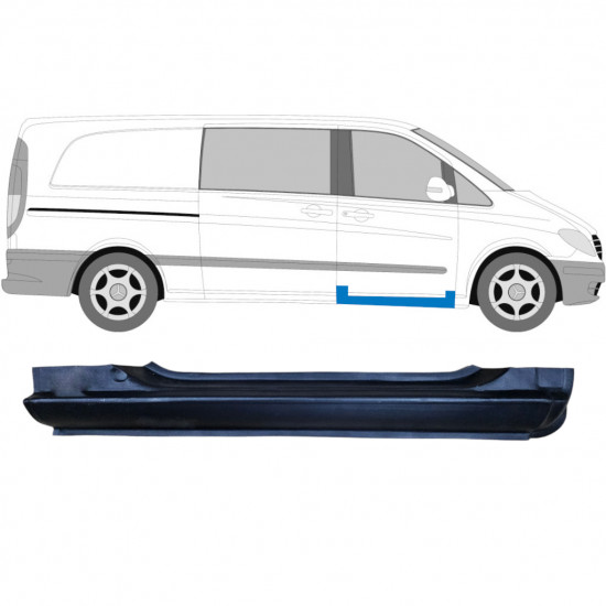 MERCEDES VITO 2003-2014 VORNE SCHWELLER REPARATURBLECH / RECHTS