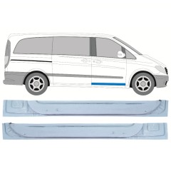 Reparaturblech innere vordere Tür für Mercedes Vito W639 2003-2014 / Links+Rechts / Satz 12644