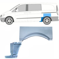 Reparaturblech Kotflügel hinten für Mercedes Vito W639 2003-2014 / Links / Satz 11867