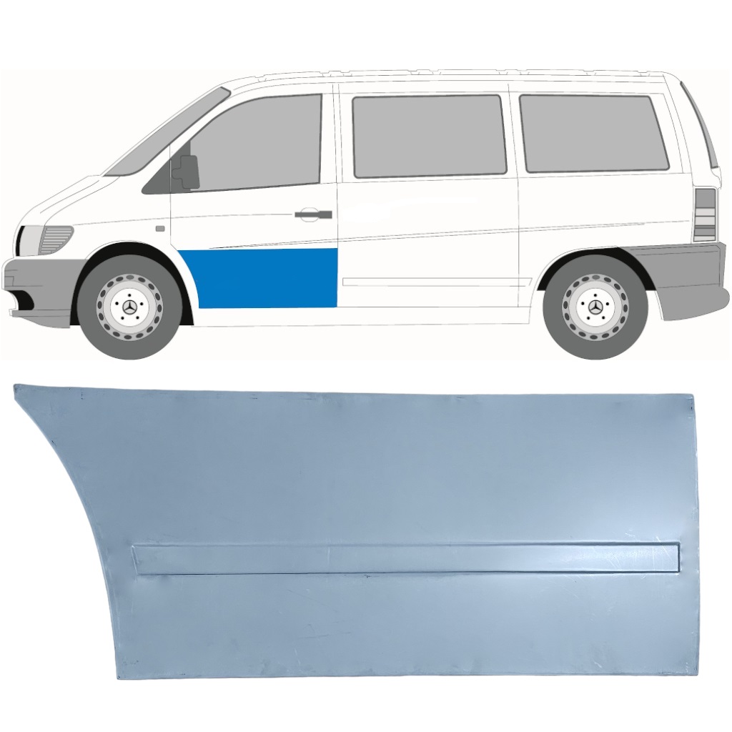 MERCEDES VITO 1996-2003 VORNE TÜR REPARATURBLECH / LINKS