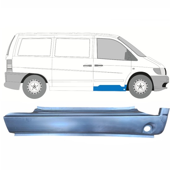 Reparaturblech vorderer Schweller für Mercedes Vito I W638 1996-2003 / Rechts 8831