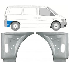 Reparaturblech innenhinterer Kotflügel für Mercedes Vito I W638 1996-2003 / Links+Rechts / Satz 11641