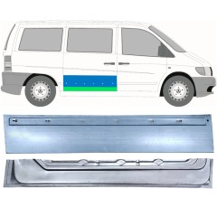 Reparaturblech für Schiebetür, außen unten für Mercedes Vito I W638 1996-2003 / Rechts / Satz 12047