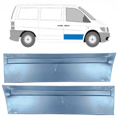 Außen Türhaut-Reparaturblech für Mercedes Vito I W638 1996-2003 / Links+Rechts / Satz 9788