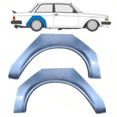 Reparaturblech Kotflügel hinten für Volvo 240 1975-1993 / Links+Rechts / Satz 10765