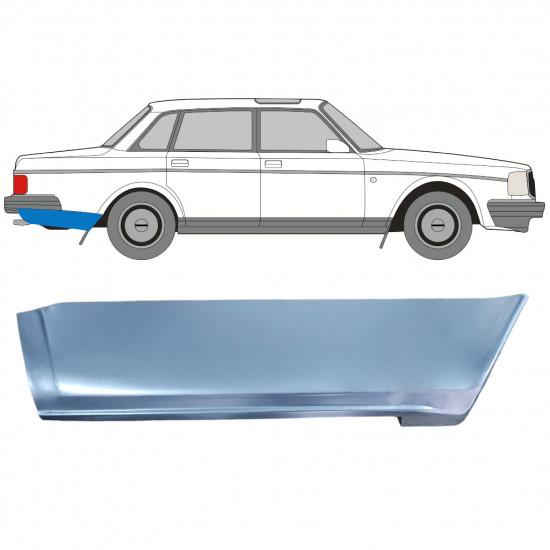 Hinten kotflügel reparaturblech for Volvo 240 1975-1978 / Rechts 12783