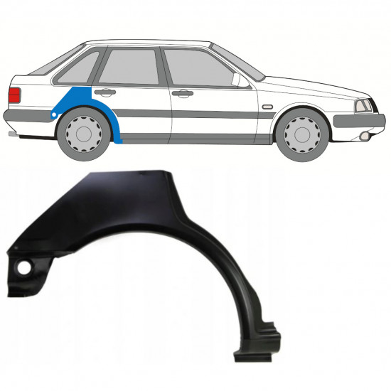 VOLVO 440 460 1988-1997 RADLAUF REPARATURBLECH / RECHTS