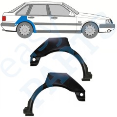 Reparaturblech Kotflügel hinten für Volvo 440 460 1988-1997 / Links+Rechts / Satz 10453